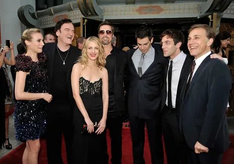 Brad Pitt, Quentin Tarantino, Diane Kruger, B.J. Novak, Eli 