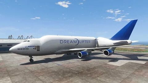 Boeing 747LCF Dreamlifter + loading vehicle Add-On