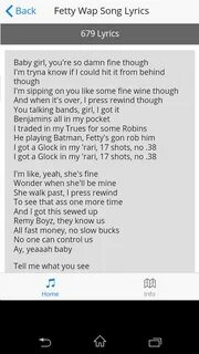 Скачать Fetty Wap Song Lyrics APK для Android