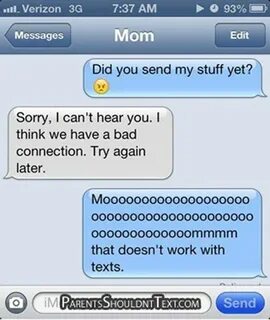 The 36 funniest text ever sent from parents to their kids. I