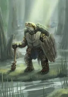 ArtStation - Tortle druid, Adela Quiles Dungeons and dragons