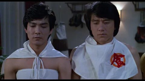 Jackie Chan and Biao Yuen in Закусочная на колесах (1984) .