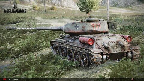 German beutepanzer T34 88mm L\56 - MMOWG.net
