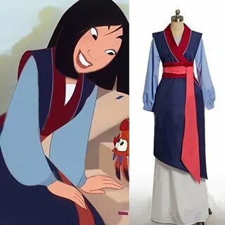 Asian Hua Mulan Princess Dress Chinese Style Dress Costume C