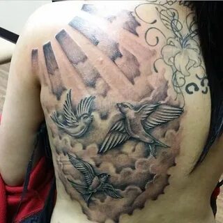 45 Cool Clouds Shoulder Tattoos