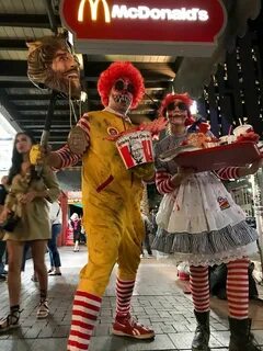 Ronald And Wendy In New Orleans Scary couples costumes, Cute