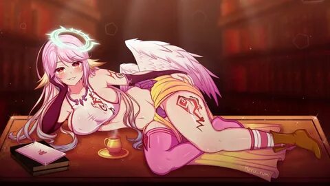 no game no life jibril (no game no life) angel cameltoe erec