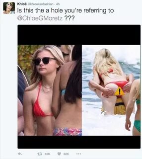 Chloe Grace Moretz asshole hoax: Khloe Kardashian attacks