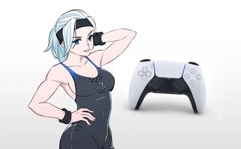 Контроллер DualSense для PS5 превращают в аниме-девочку - см