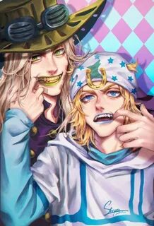 Johnny Joestar e Gyro Zeppelin Jojo's Bizarre Adventure Br A