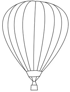 Hot Air Balloon Coloring Template Printable Hot Air Balloon 