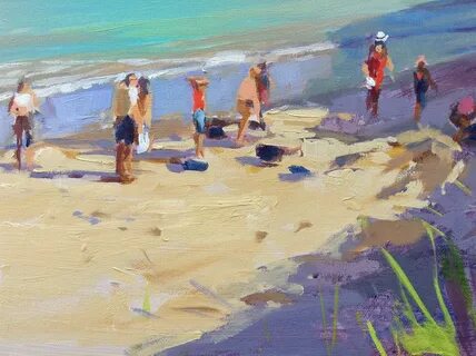 Haidee-Jo Summers artist : Porthcurnick beach in summer