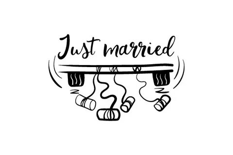 Just Married SVG Cut file by Creative Fabrica Crafts - Creat