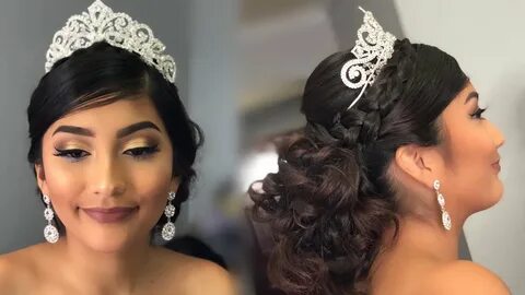 Quinceañera Glam Client Makeup & Hair Tutorial - YouTube