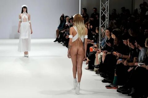Nudes on catwalk