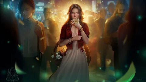 #346817 Aerith Gainsborough, Final Fantasy 7 Remake, FF7, Vi