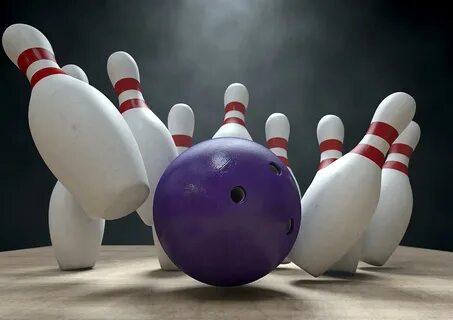 Ten Pin Bowling Pins And Ball Digital Art by Allan Swart Pix