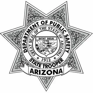 Arizona State Trooper Badge - Vinyl Sticker at Sticker Shopp