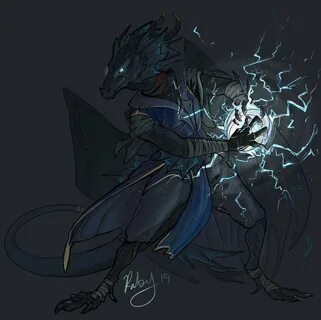 Dragonborn Sorcerer Art - Shakal Blog