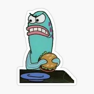 "fish from SpongeBob " Sticker by josie2074 Redbubble