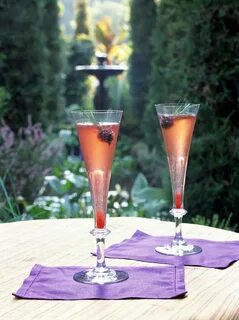 Champagne and Gin Makes a Beautiful Sunset Cocktail Recipe P