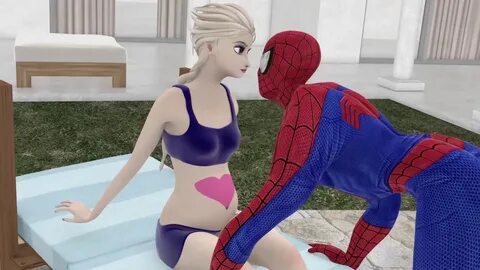 Pregnant Elsa & Spiderman = ❤ Superheroes - YouTube