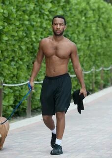 John Legend Seen Walking His Dog In South Beach - Zimbio