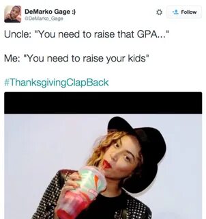 The 10 Most Savage Thanksgiving Clapback Memes Thanksgiving 