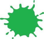Green Clipart Splat - Green Paint Splatter Png - (2400x2132)