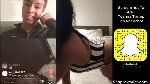 Teanna Trump Live and Sexy Snapchat - YouTube