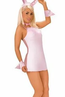 Розовый эротический костюм зайчика PLAY BOY BUNNY Roxana - к