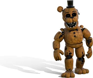Transparent Fnaf Withered - Withered Golden Freddy Model Cli