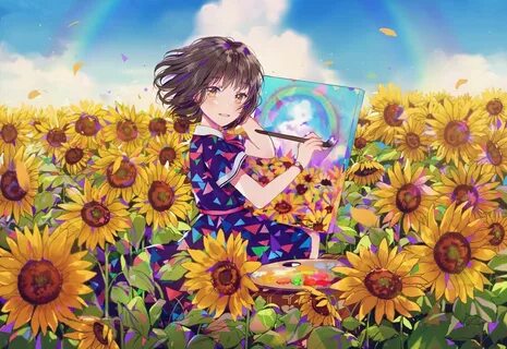 Album Ảnh Anime Đẹp-Hiếm Anime art girl, Anime, Anime flower