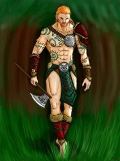 Celtic Warrior with colors by Darksigfried on deviantART Cel