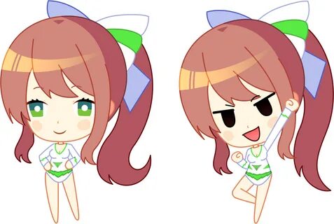 doki doki literature club monika png - Ddlc - Doki Doki Lite