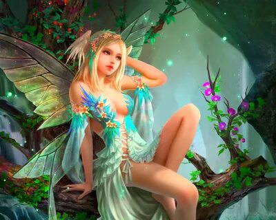 Forest fairy - Wallpaper for phone and desktop - 1428522