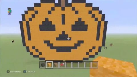 Pumpkin Minecraft Pixel Art - YouTube