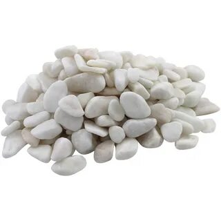 1 cm 20 lb Snow White Polished River Pebbles - Walmart.com -