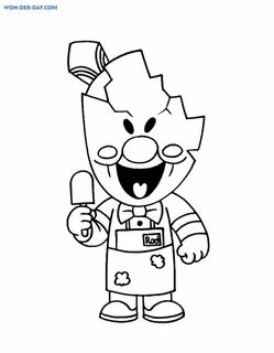 Rod Ice Scream coloring pages - Free Printable coloring page