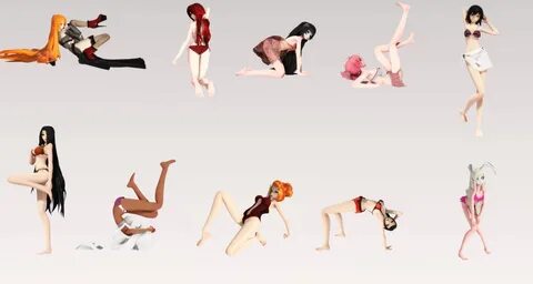 MMD Pose DL Sexy Pose Pack II - by AimeeSa on DeviantArt