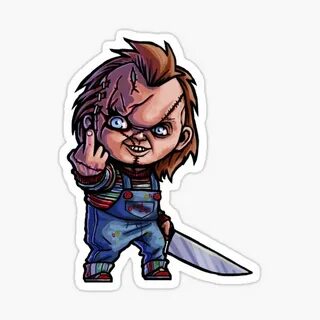 "The Killer Doll" Sticker by samRAW08 Redbubble