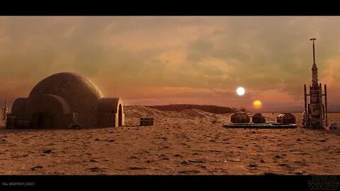 Elie Berthoumieu - Landscape Star Wars - Tatooine