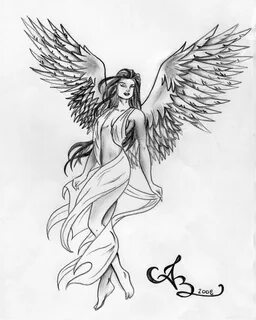 A Peaceful Grace by BeJennerous Angel sketch, Angel drawing,