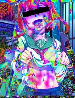 glitchcore anime - Google Search Психоделические рисунки, Ми