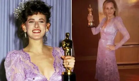 Marlee Matlin tries an Oscar dress over 30 years later and s