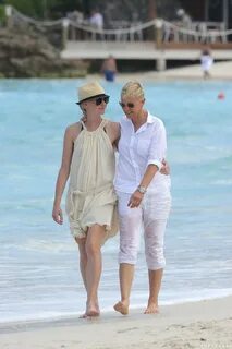 Ellen DeGeneres Portia de Rossi took romantic walk beach You