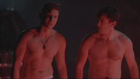 Jim Watson as Pat and Kyle Mac as Ronnie shirtless in Betwee