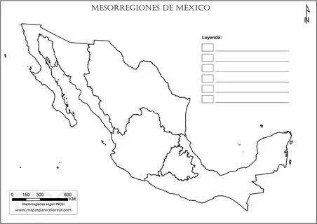 Mapa República Mexicana ▷ Mapas de México para Descargar e I