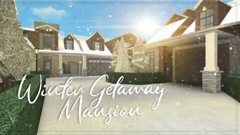 Roblox Bloxburg Cozy Winter Mansion 110k Youtube