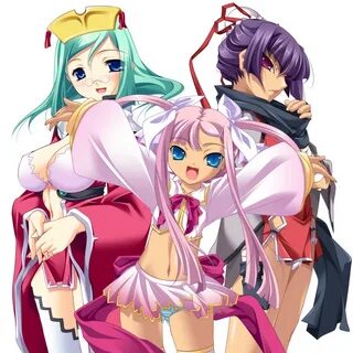 sonshoukou, kannei, and rikuson (koihime musou) drawn by hik